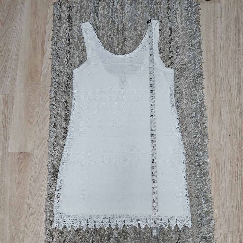 H&M White Lace Mini Dress